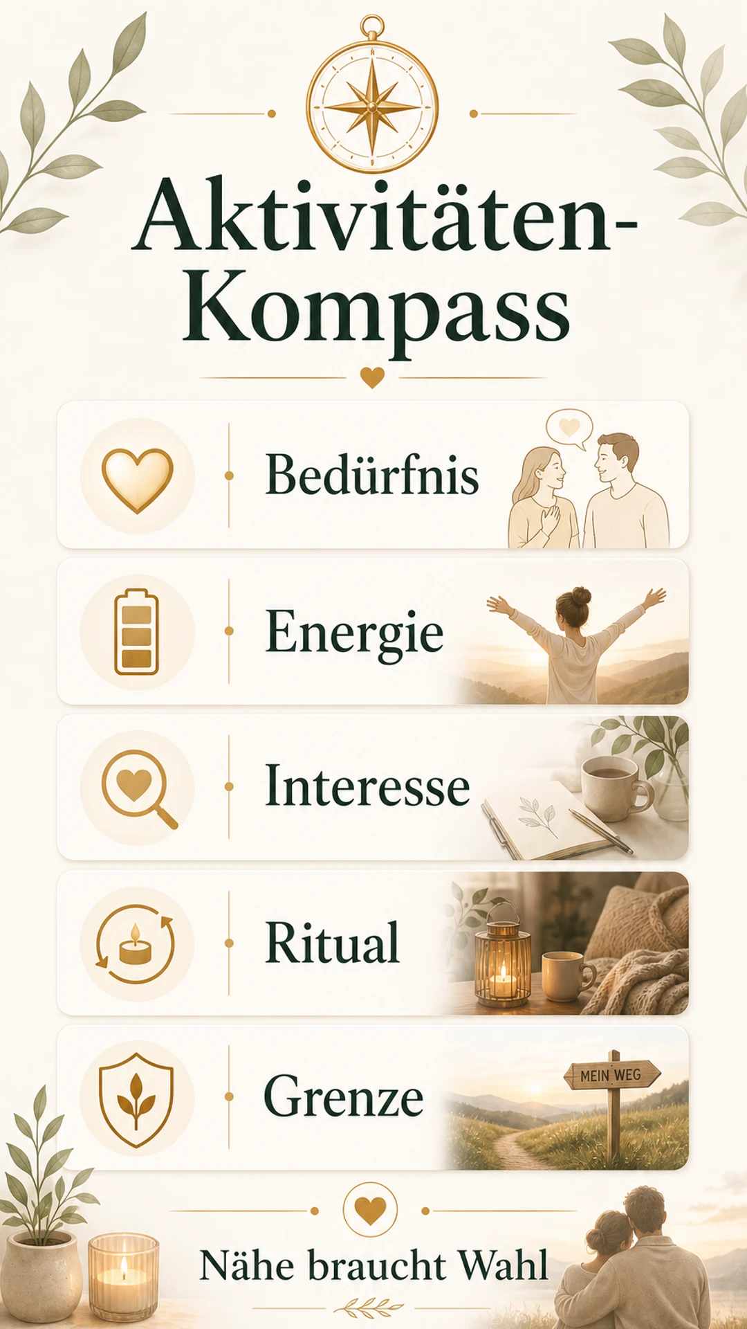 Partner hat kein Interesse an gemeinsamen Aktivitäten: was du wirklich prüfen solltest Aktivitäten-Kompass für Paare