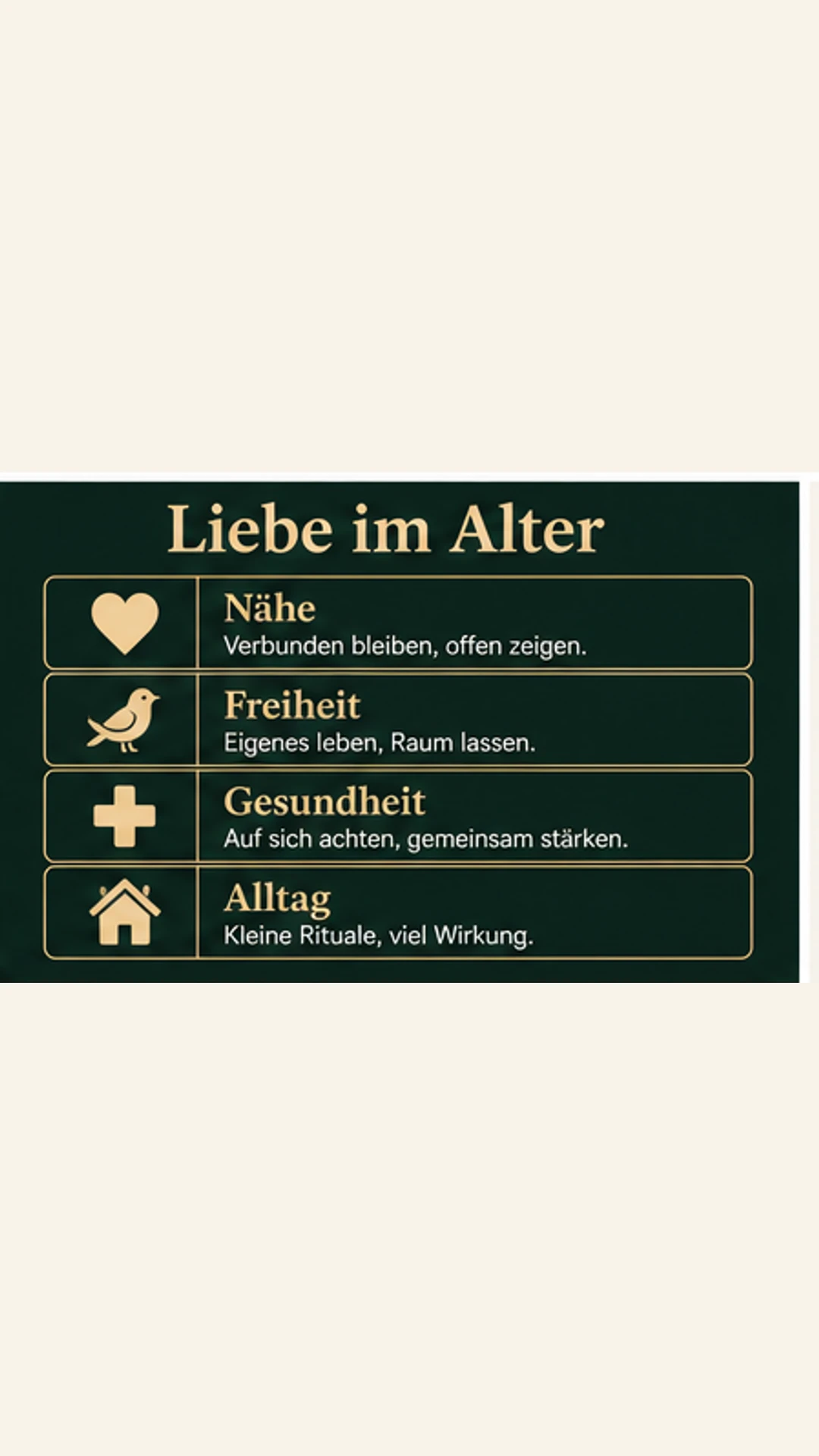 Liebe im Alter: wie ein später Neustart wirklich funktionieren kann Liebe im Alter mit Nähe, Freiheit, Gesundheit und Alltag