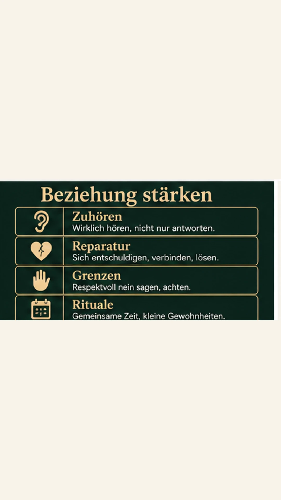 Beziehung stärken mit Zuhören, Reparatur, Grenzen und Ritualen