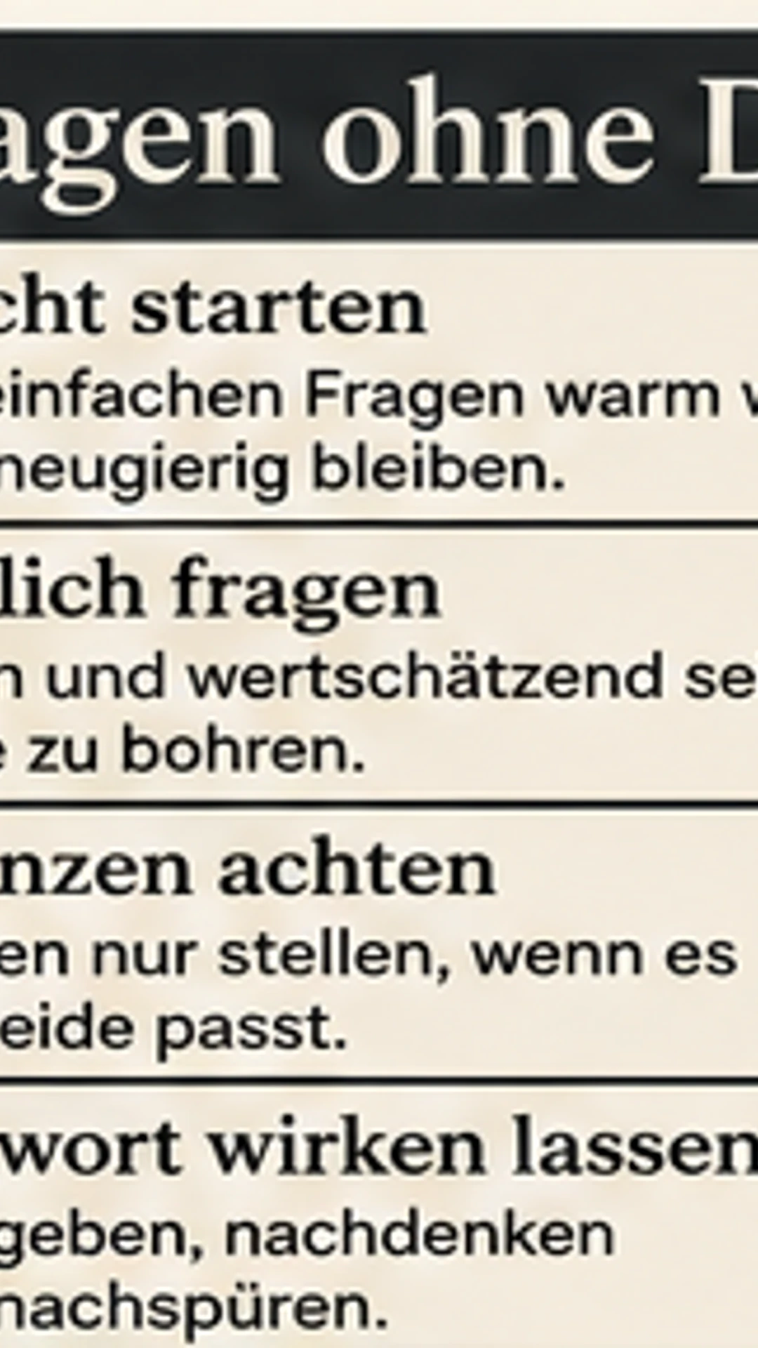 15 Fragen ohne Druck für ein ehrliches drittes Date