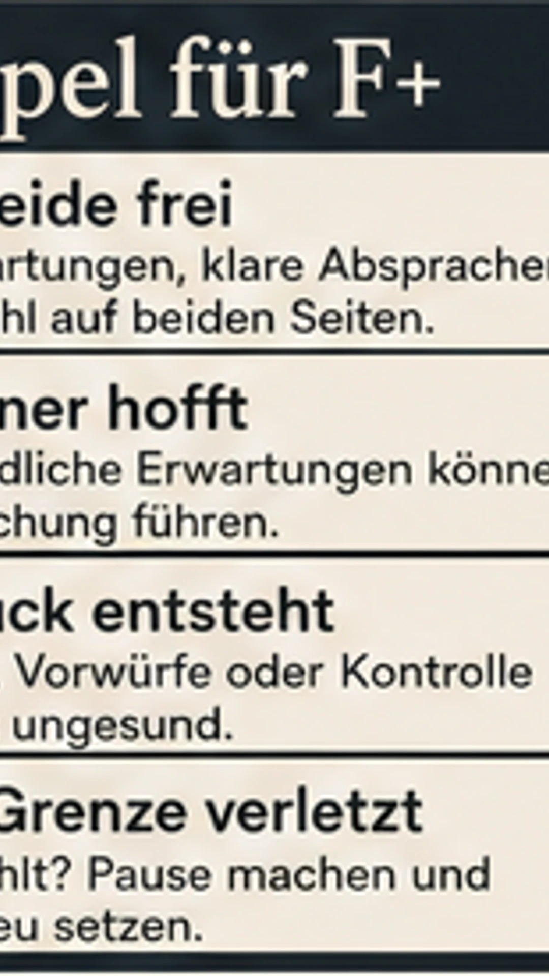 Ampel für Freundschaft Plus mit grünen und roten Signalen