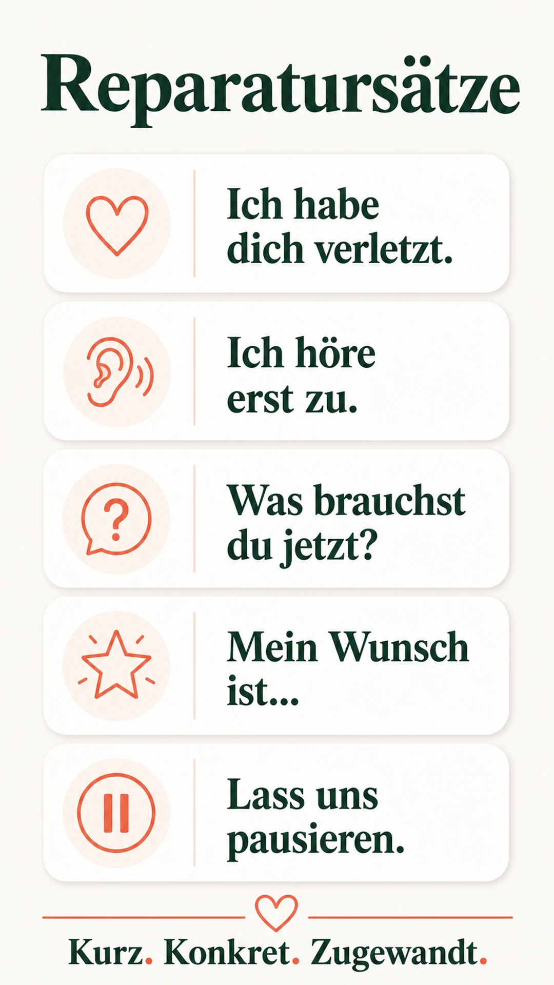 Kommunikationsfehler in der Beziehung: 9 Muster erkennen und besser sprechen Reparatursätze für Paargespräche