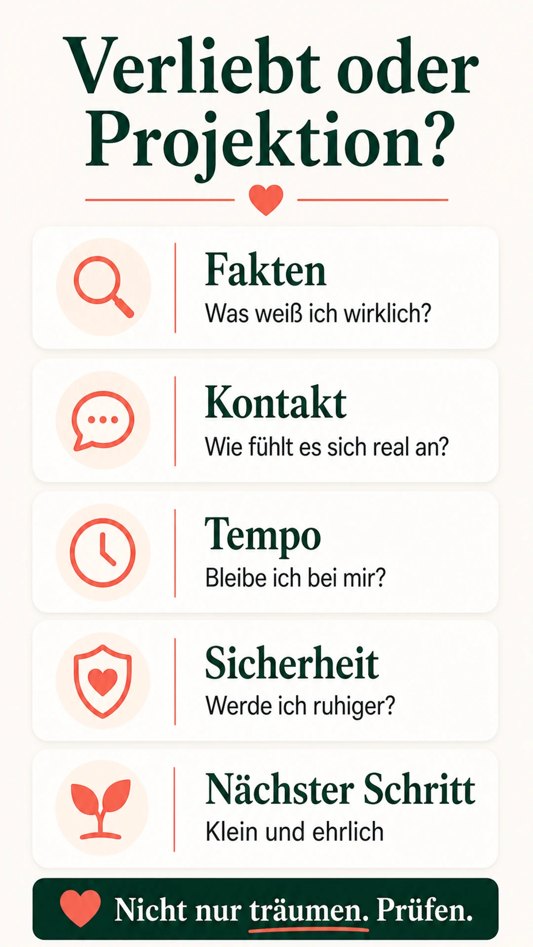 Anzeichen von Verliebtheit: 13 Hinweise und ein ehrlicher Selbstcheck Selbstcheck: Verliebt oder Projektion