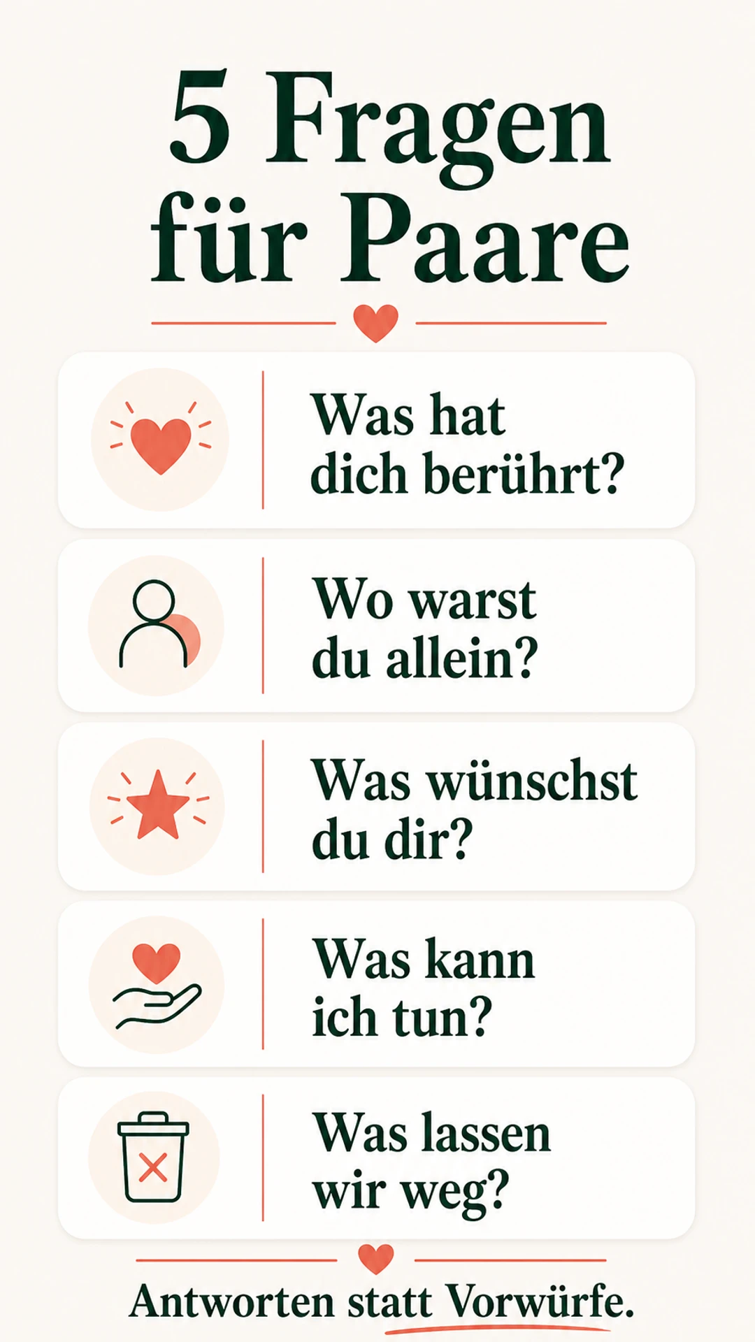 Fünf Fragen für Paare beim Check-in
