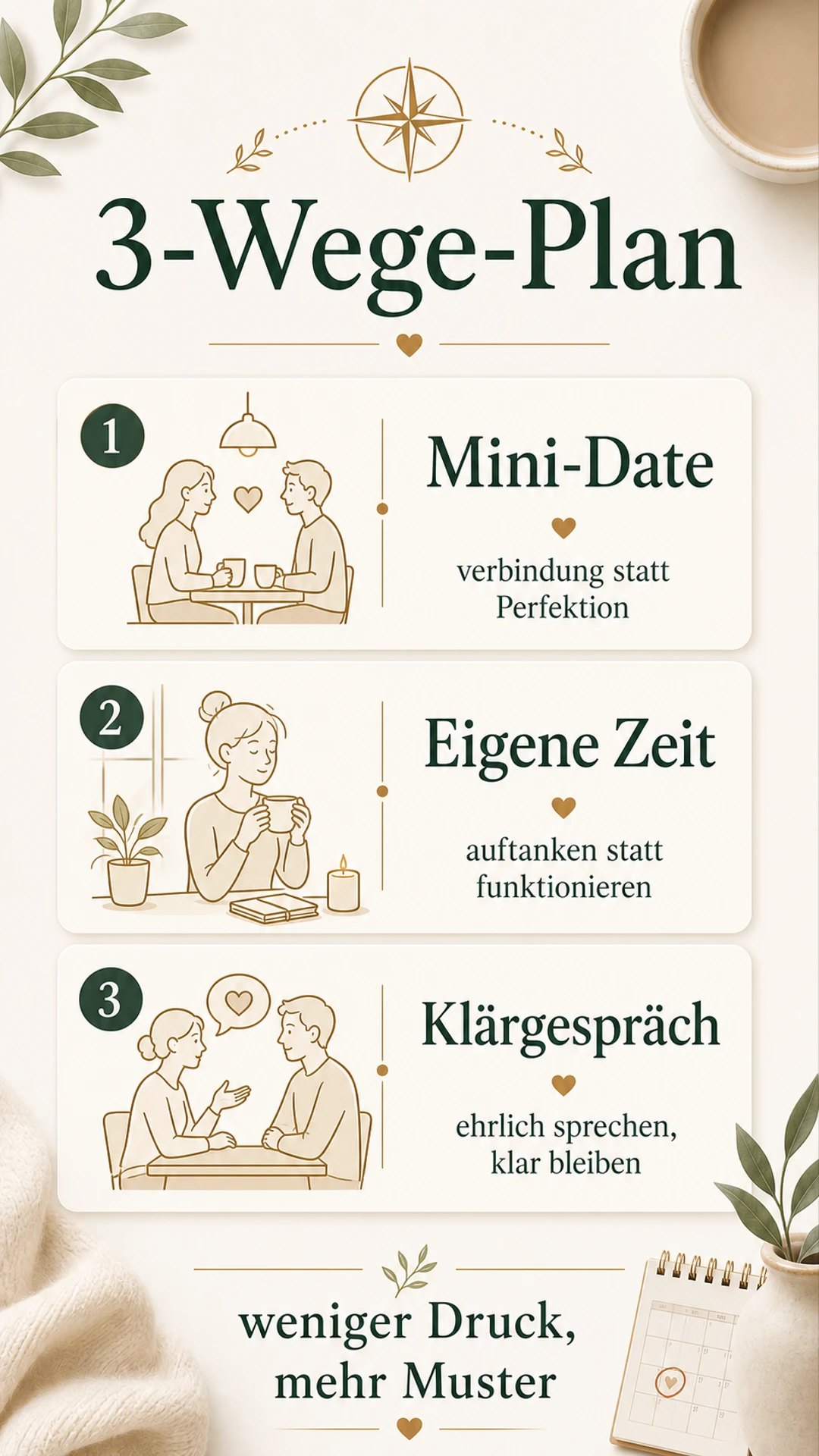Partner hat kein Interesse an gemeinsamen Aktivitäten: was du wirklich prüfen solltest 3-Wege-Plan für gemeinsame Aktivitäten