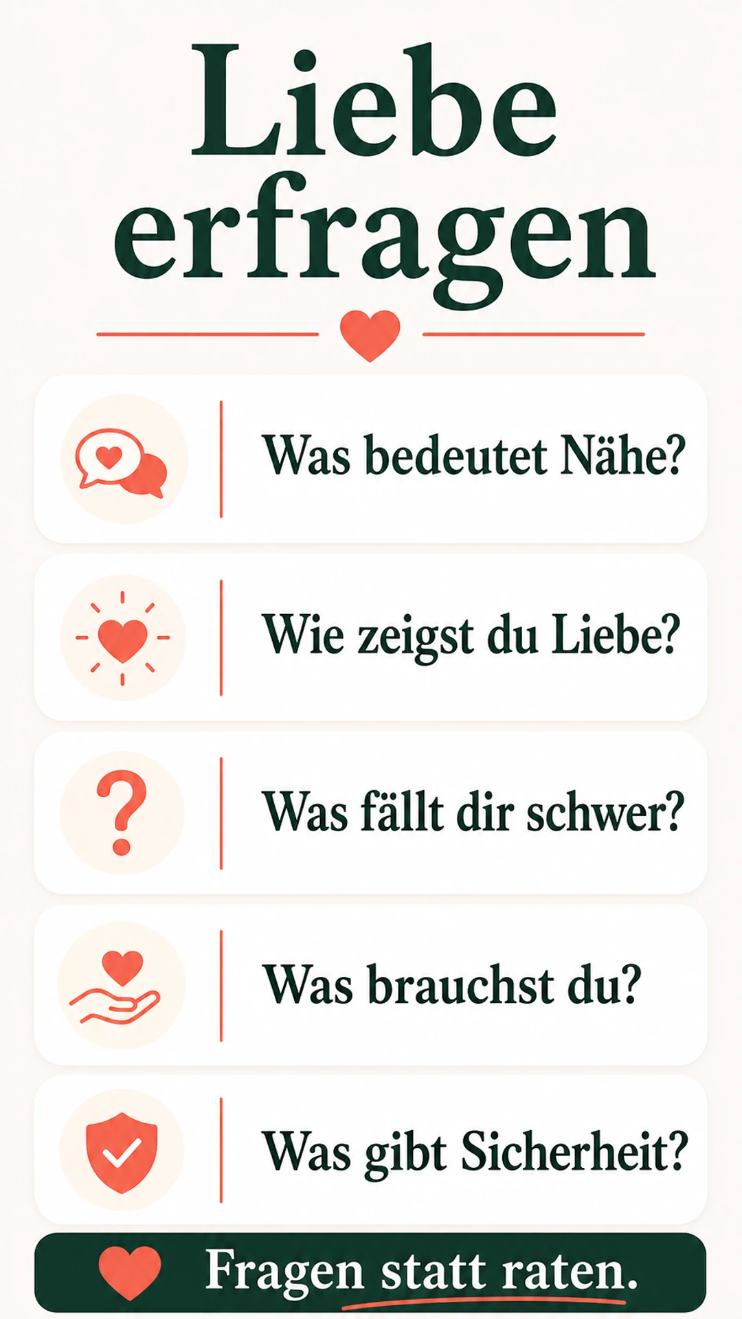 Was ist Liebe für Männer? Zeichen, Verhalten und ehrliche Fragen ohne Klischees Fragen, um Liebe besser zu verstehen