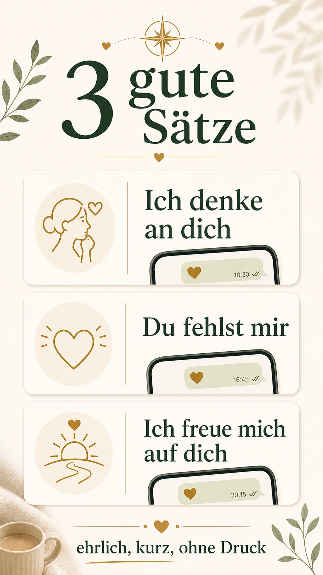 Wollen Männer hören, dass man sie vermisst? Ja, aber so kommt es gut an Drei gute Sätze um Vermissen auszudrücken