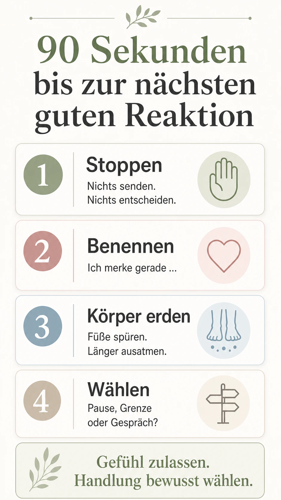 Emotionsregulation: Gefühle verstehen und gesund steuern Vier Schritte eines 90-Sekunden-Protokolls bei starken Gefühlen
