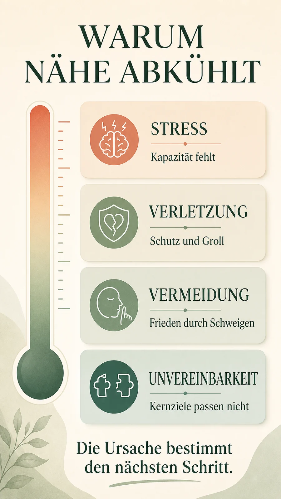 Vier mögliche Gründe, warum Nähe in einer Beziehung abkühlt