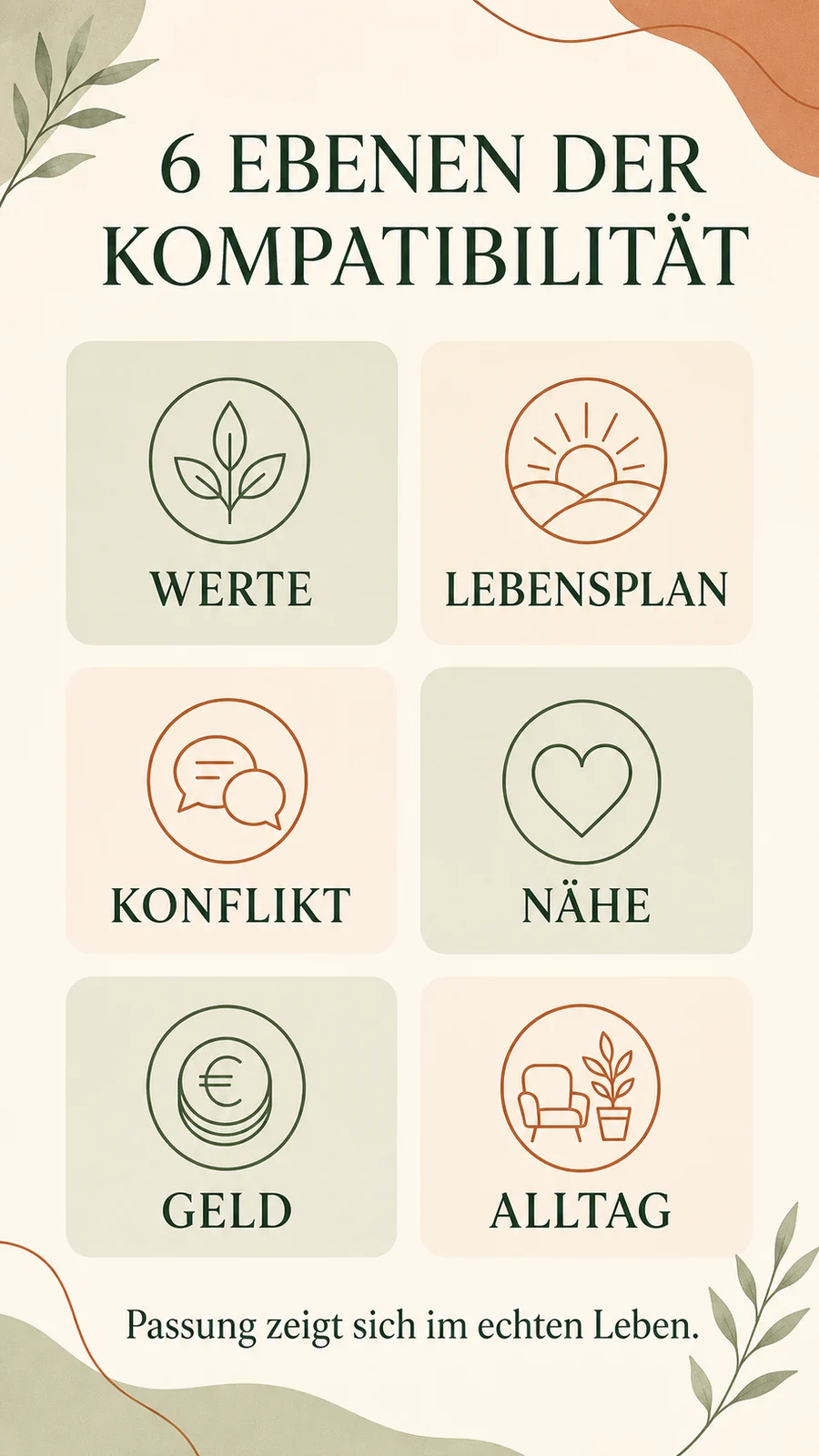 Kompatibilität in Beziehungen: Passen wir wirklich zusammen? Sechs Ebenen der Kompatibilität in einer Beziehung