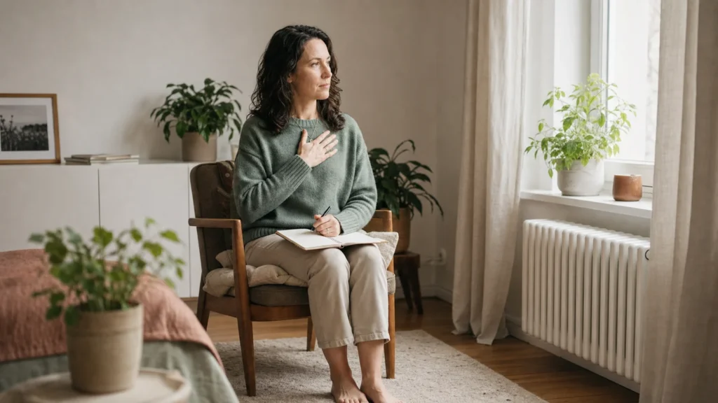 Mara orientiert sich bei Angst mit Boden, Atem und einem kleinen nächsten Schritt