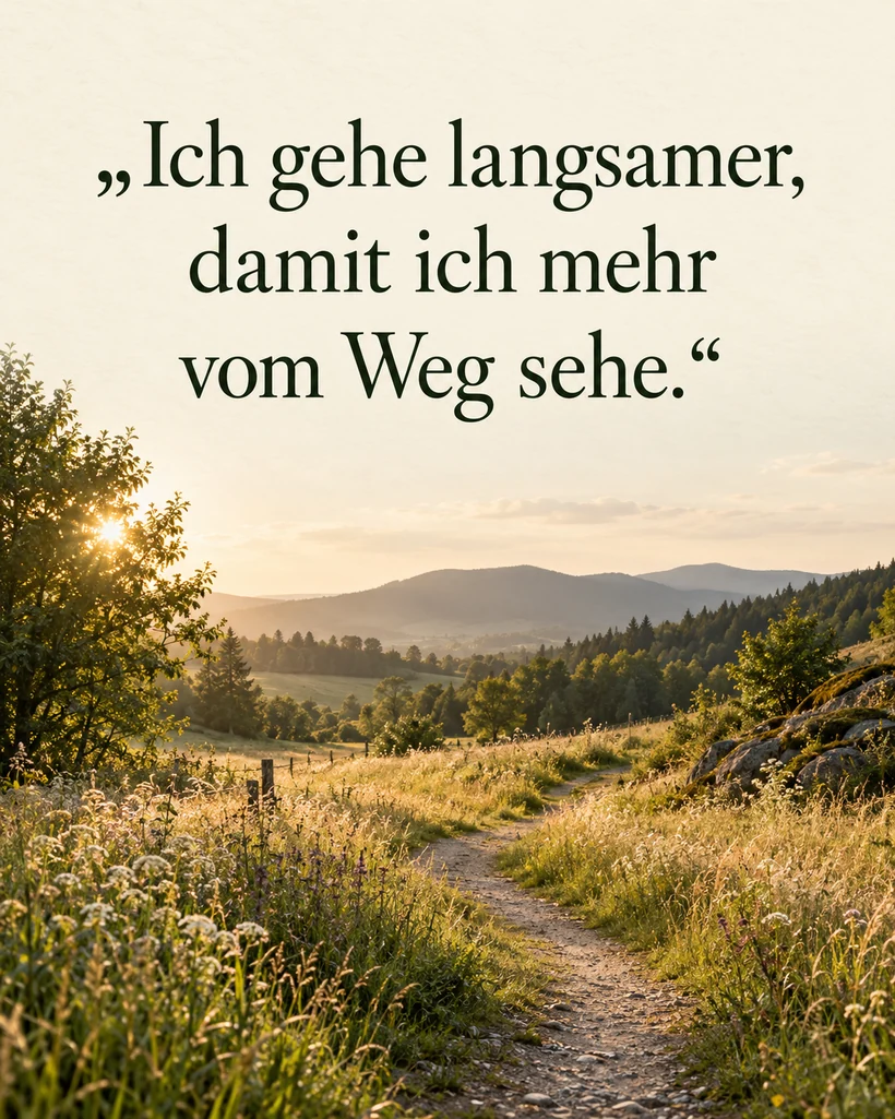 Indianische Weisheiten: Zitate mit Herkunft Indianische Weisheiten: Zitate mit Herkunft: Ich gehe langsamer, damit ich mehr vom Weg sehe.