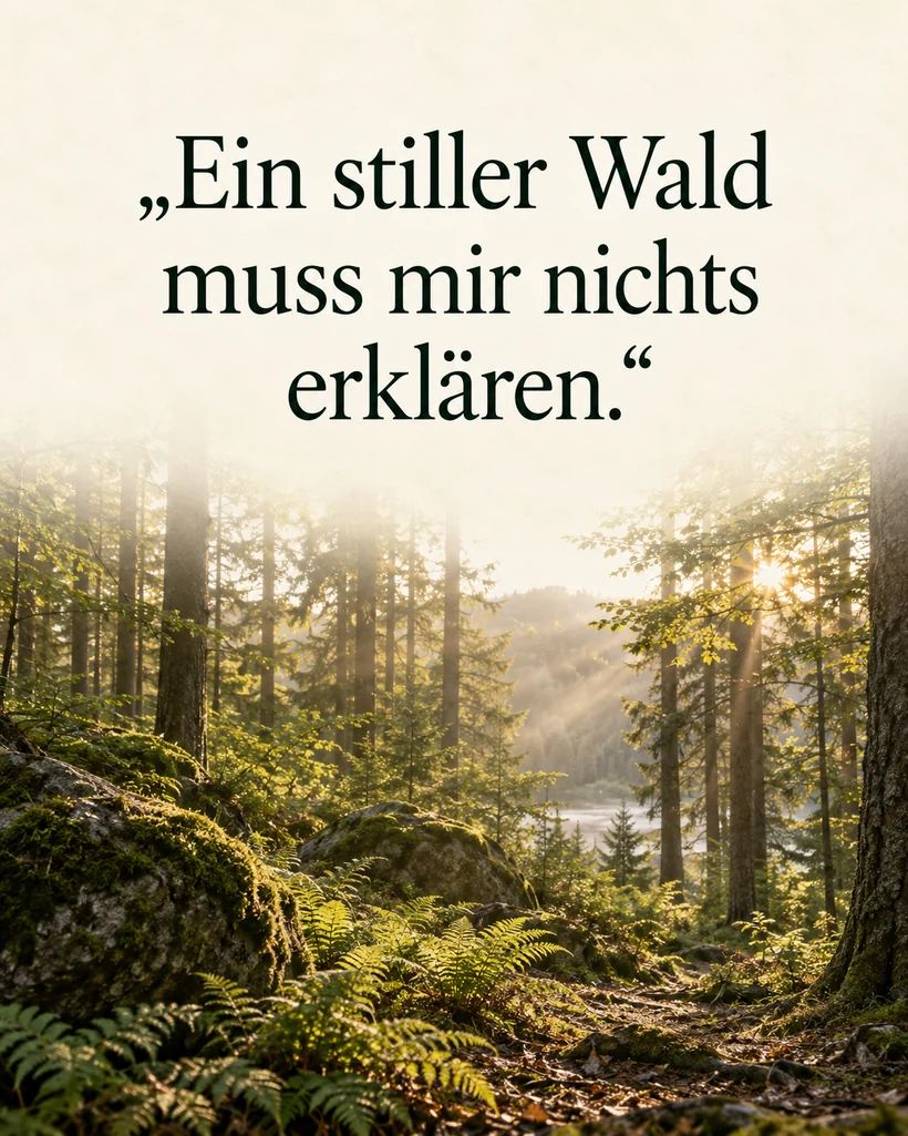 Indianische Weisheiten: Zitate mit Herkunft Eigene Sprüche über Natur und Erde: Ein stiller Wald muss mir nichts erklären.