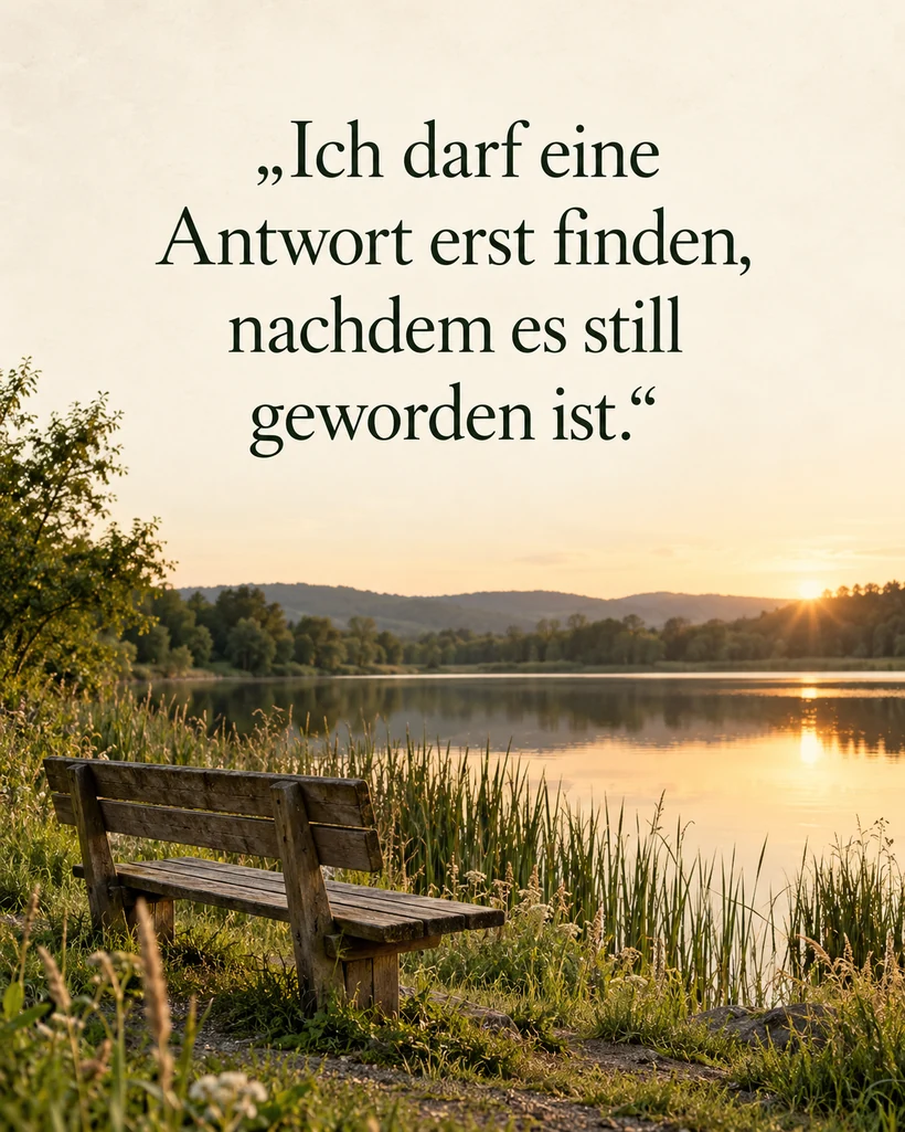 Indianische Weisheiten: Zitate mit Herkunft Eigene Sprüche über Stille und Ruhe: Ich darf eine Antwort erst finden, nachdem es still geworden ist.