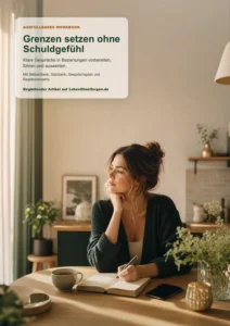 Grenzen setzen Workbook: dein Nein in eigene Worte fassen Originalcover des PDF-Workbooks – unveränderte Originalseite 1 des PDF-Workbooks