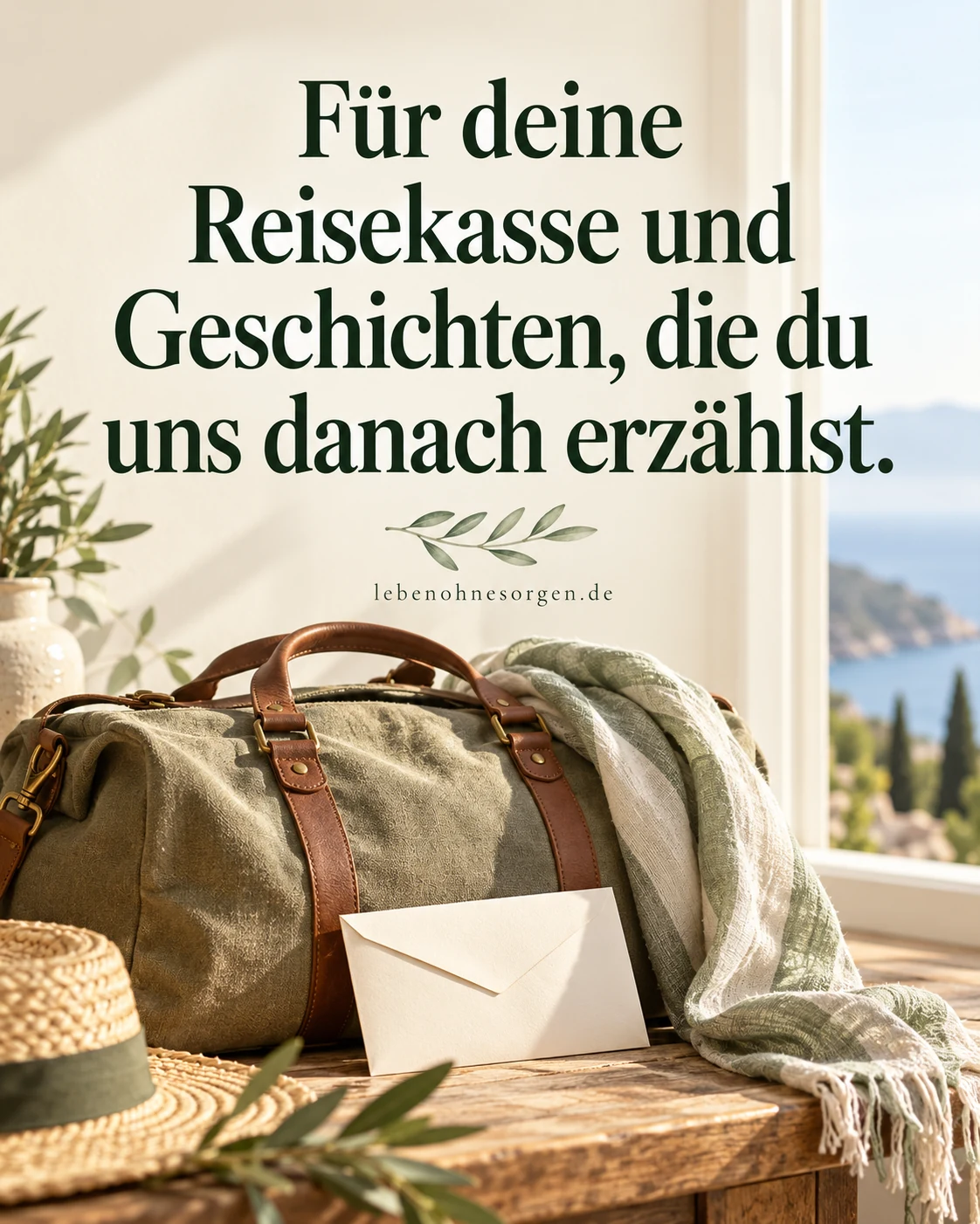 Geld schenken für einen konkreten Wunsch: Für deine Reisekasse und Geschichten, die du uns danach erzählst.